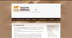 Desktop Screenshot of piskovnymorava.cz